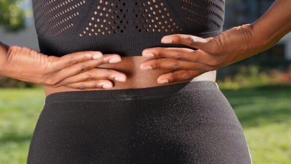 Lower back pain that worsens after physical activity